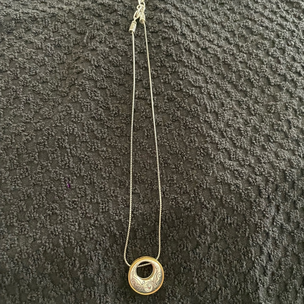 Brighton Gold and Silver Necklace with Elegant Pendant